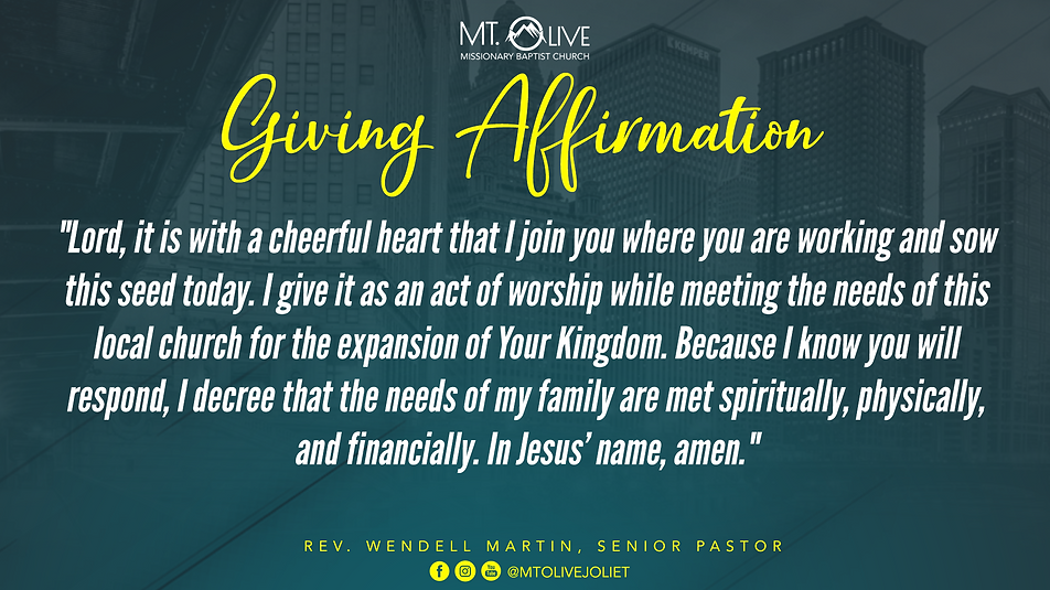 Affirmation Mt. Olive Joliet